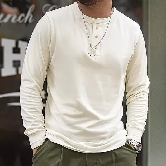 Beau Long Sleeve Henley Shirt