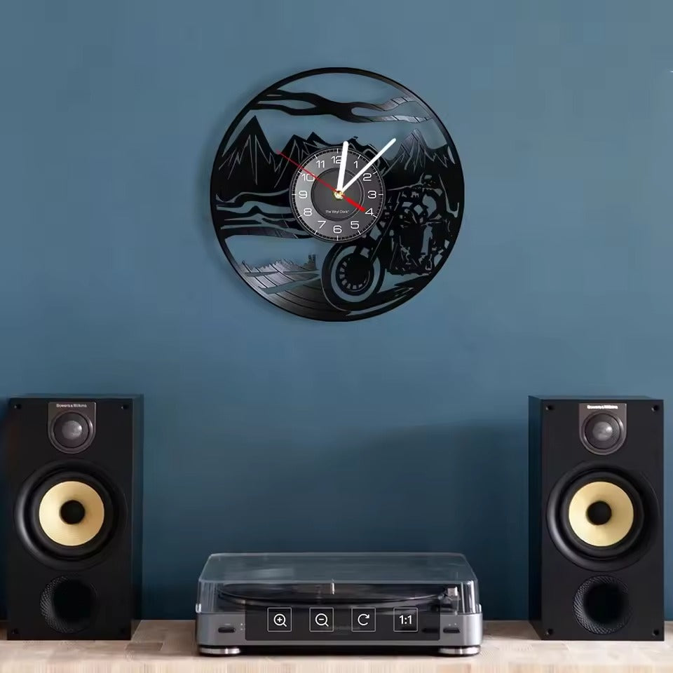 Classic Biker Wall Clock