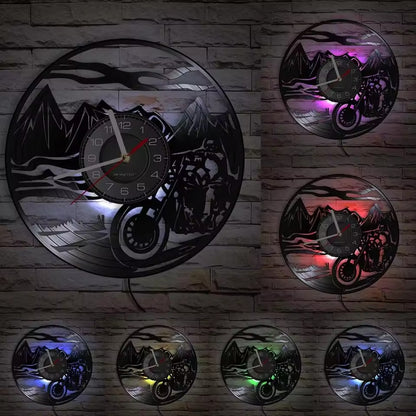 Classic Biker Wall Clock