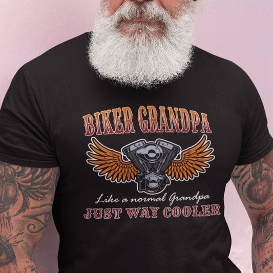 Biker Grandpa Just Way Cooler Tee