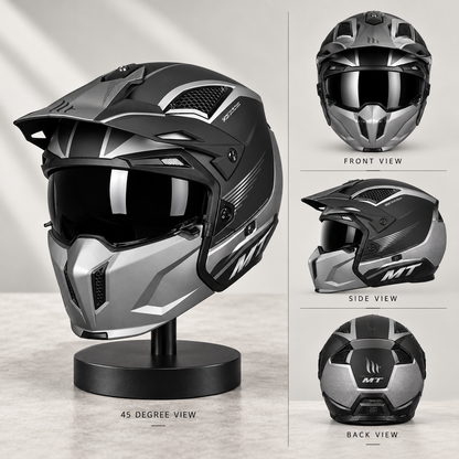 Bold & Angular Modular Helmet LD02