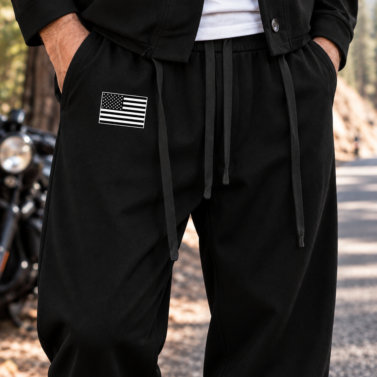 Tactical Skull Print Personalized Combo Men's Cardigan Jacketsand Solid Jogger TP02