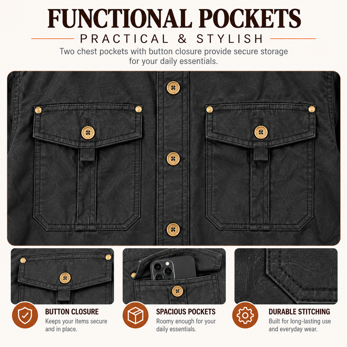 Skull Biker Personalized Men's Jackets Flannel Lined TN14