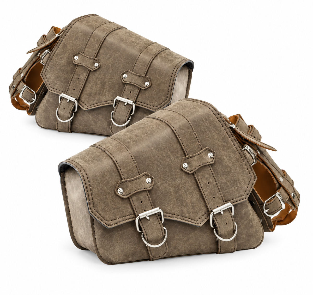 Retro PU Leather Motorcycle Saddlebag TT42