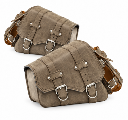 Retro PU Leather Motorcycle Saddlebag TT42