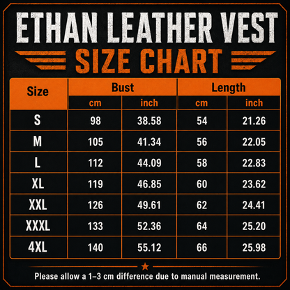 Ethan Leather Vest