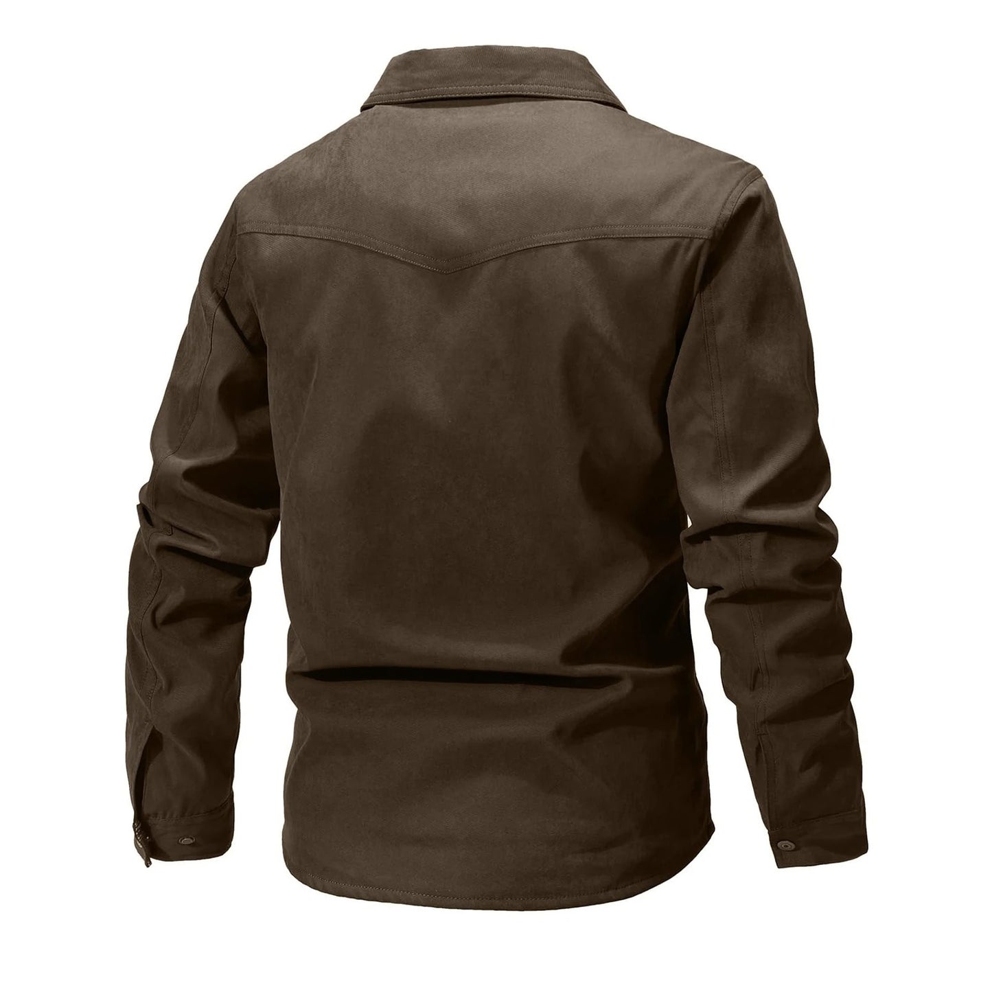 Men's Jackets Flannel Lined Brown