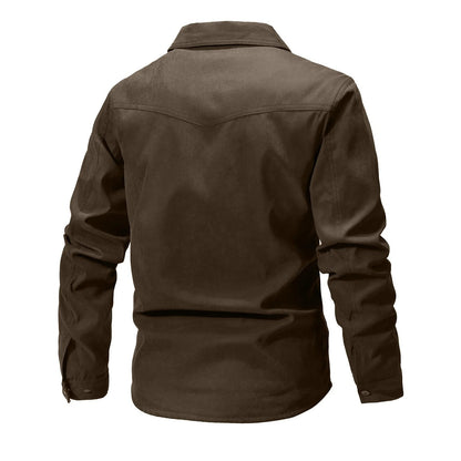 Men's Jackets Flannel Lined Brown