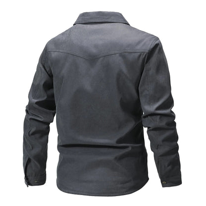 Men's Jackets Flannel Lined Gray