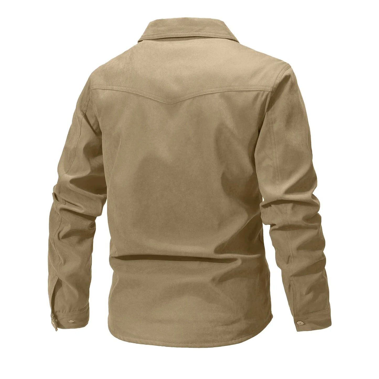 Men's Jackets Flannel Lined Khaki