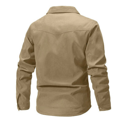 Men's Jackets Flannel Lined Khaki