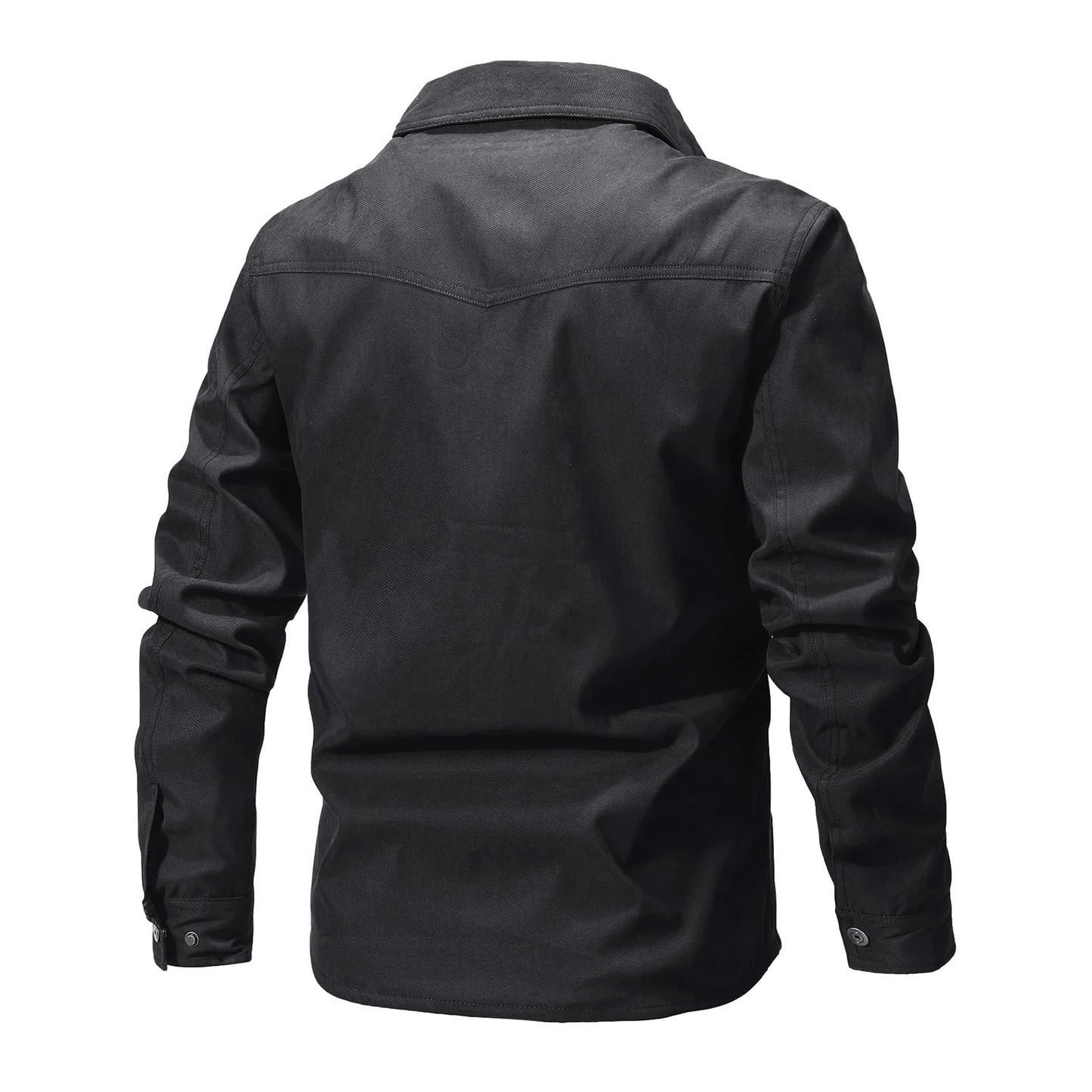 Men's Jackets Flannel Lined Black