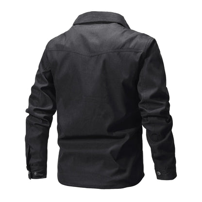 Men's Jackets Flannel Lined Black