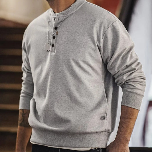 Gage Long Sleeve Henley Shirt