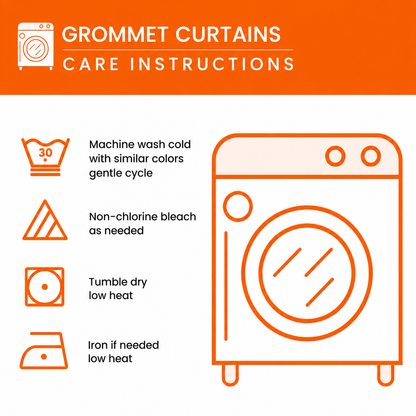 Motorcycle Sunset  Grommet Curtains TT01