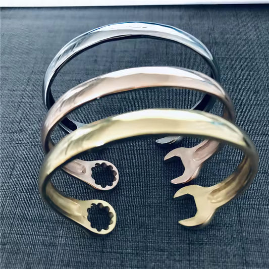 Wrench Biker Bangle