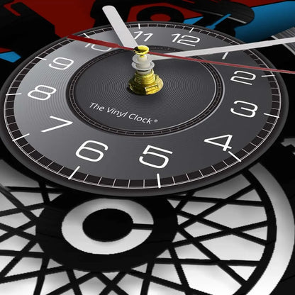 Motorcycle Engine Retro Wall Clock