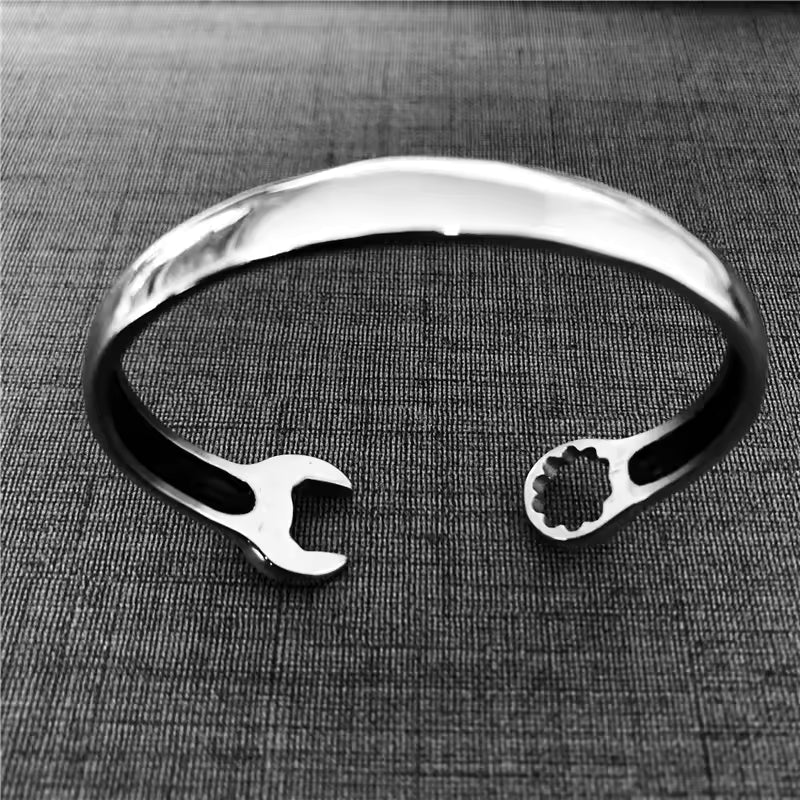 Wrench Biker Bangle