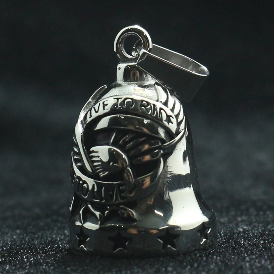 Ride To Live Live To Ride Eagle Biker Bell