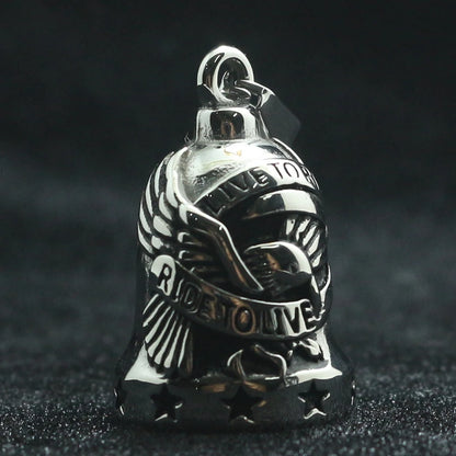 Ride To Live Live To Ride Eagle Biker Bell