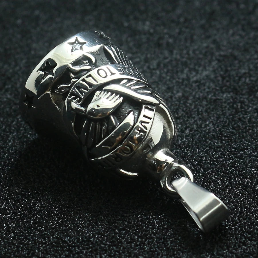 Ride To Live Live To Ride Eagle Biker Bell
