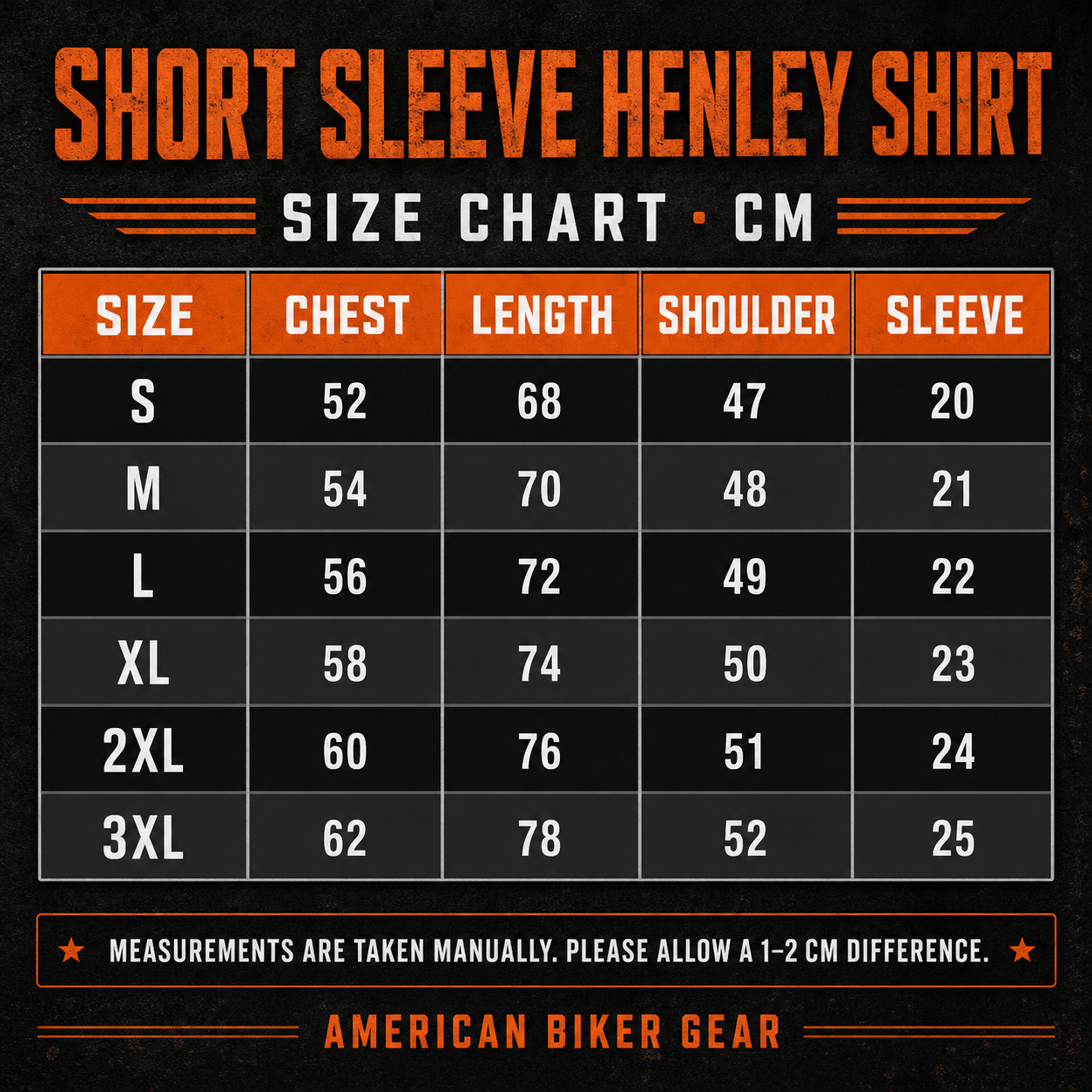 Biker Don't Get Lost Henley Shirt