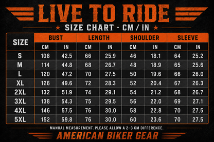 Live to Ride Eagle Print Leather Jacket