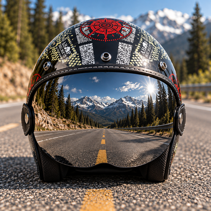 Flip up Lens Bubble Visor Face Shield Mask TT47