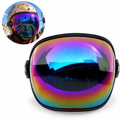 Flip up Lens Bubble Visor Face Shield Mask TT47