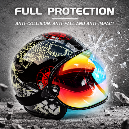 Flip up Lens Bubble Visor Face Shield Mask TT47