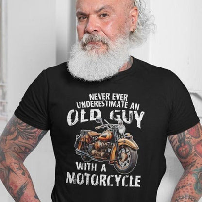 Old Guy with a Motorcycle Tee