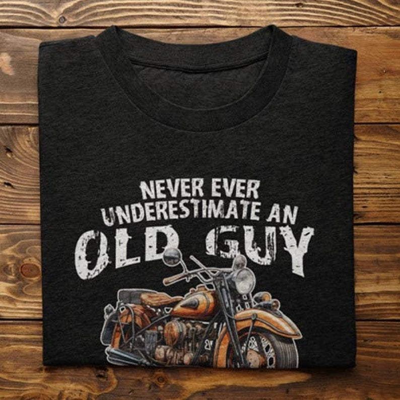 Old Guy with a Motorcycle Tee