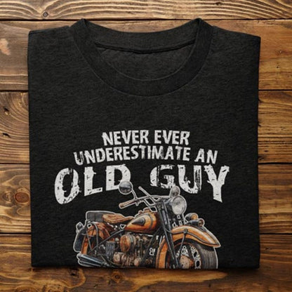 Old Guy with a Motorcycle Tee
