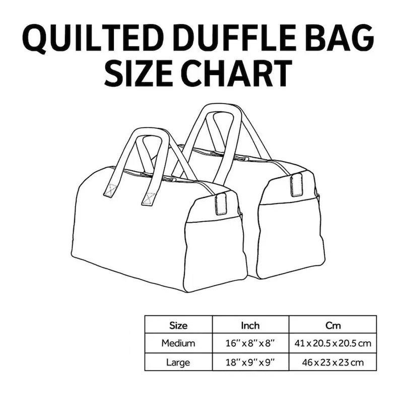 Live To Ride Quilted Duffle Bag TP05