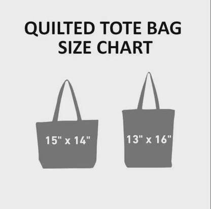 Deadly Bloom Quilted Tote Bag EM04