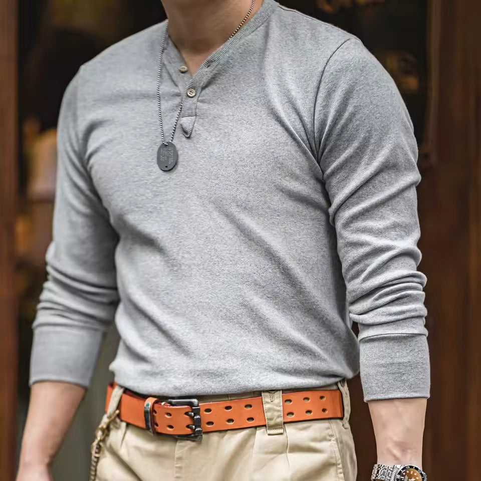 Rhett Long Sleeve Henley Shirt
