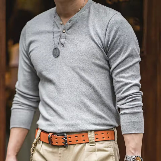 Rhett Long Sleeve Henley Shirt
