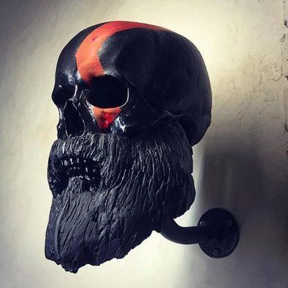 Bearded Skull Helmet Holder