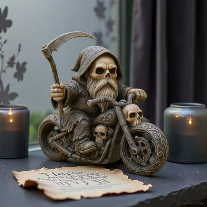 Reaper Riding Motorcycle Figurine