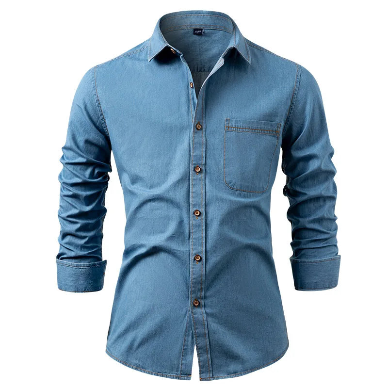 William Long Sleeve Denim Shirt