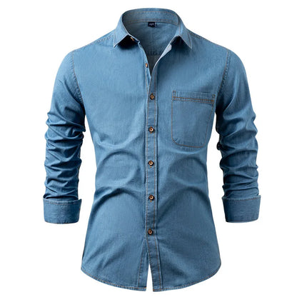 William Long Sleeve Denim Shirt