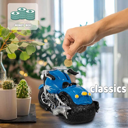 Mini Motorcycle Shaped Piggy Bank
