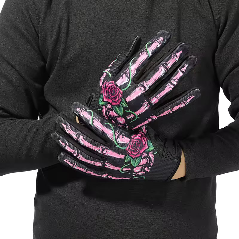 Rose Skeleton Warm Gloves