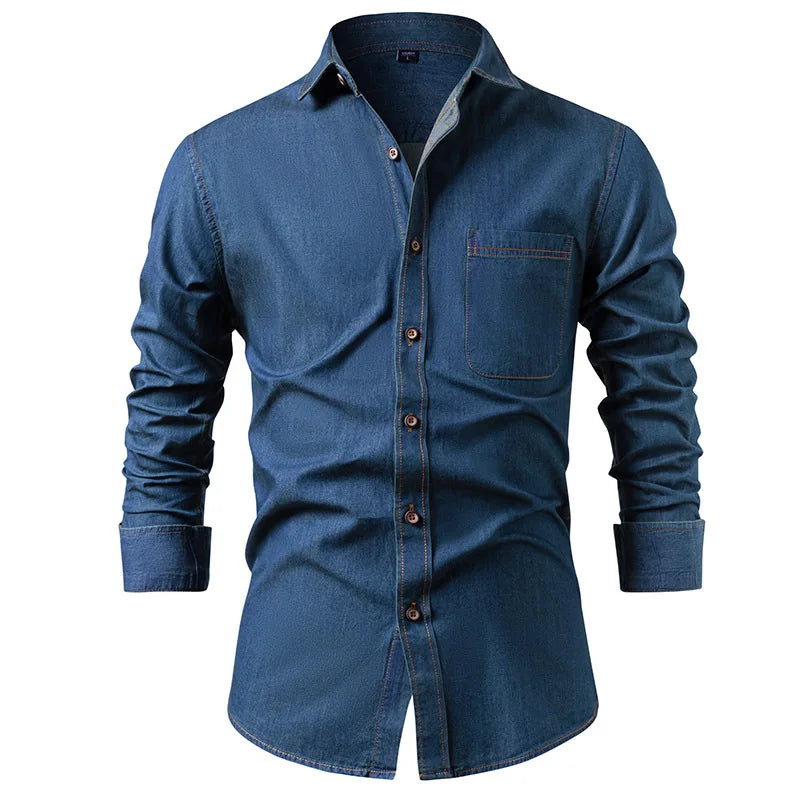 William Long Sleeve Denim Shirt