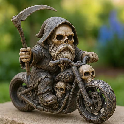 Reaper Riding Motorcycle Figurine