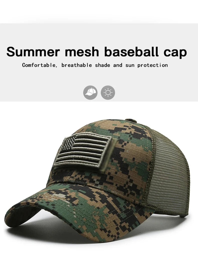 American Mesh Embroidery Baseball Cap