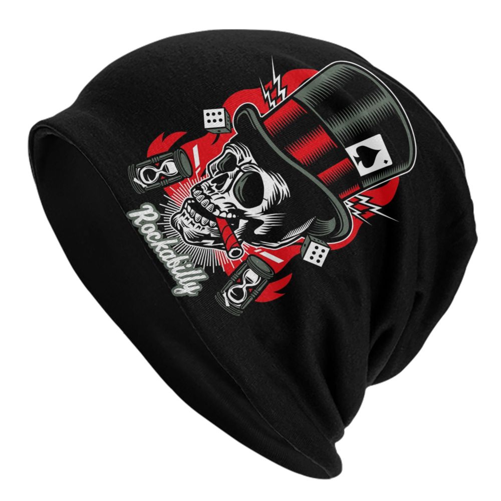 Rockabilly Skull Beanie VA05