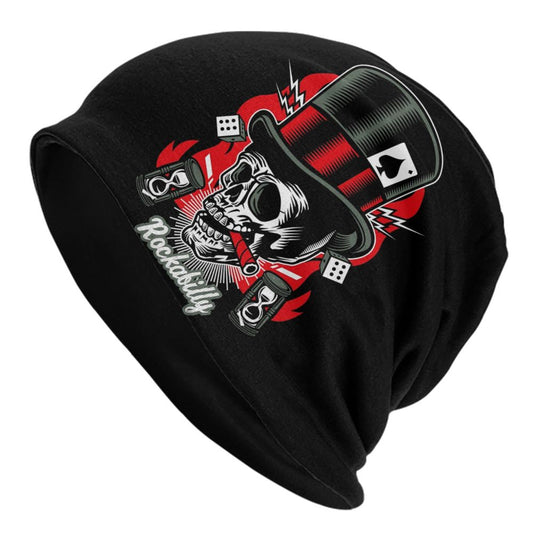 Rockabilly Skull Beanie VA05