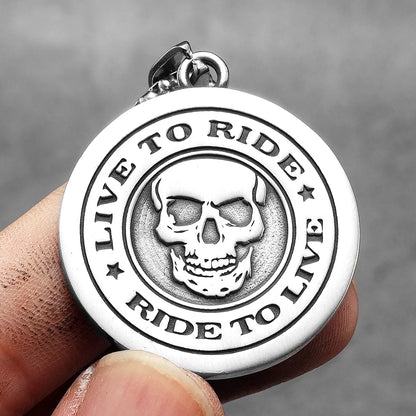 Live to Ride Ride to Live Necklace