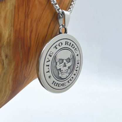Live to Ride Ride to Live Necklace